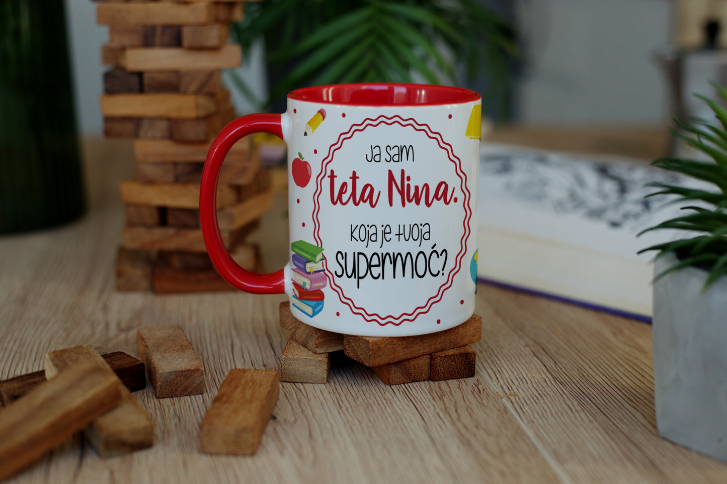 Šalica - Teta u vrtiću/supermoć (crtiće)